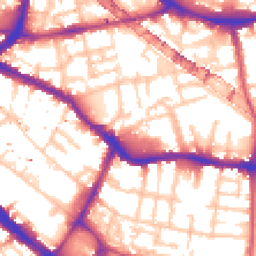 Daytime road noise heatmap for SE1 3AP