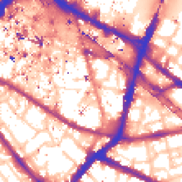 Daytime road noise heatmap for SE1 3HB