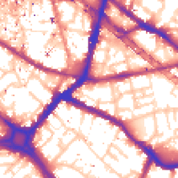 Daytime road noise heatmap for SE1 3NH