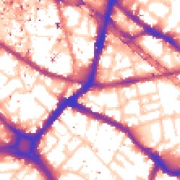 Daytime road noise heatmap for SE1 3NQ