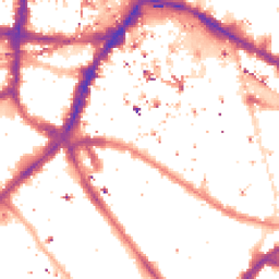 Night-time road noise heatmap for SE1 3RY