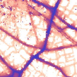Daytime road noise heatmap for SE1 3UW