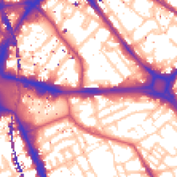 Daytime road noise heatmap for SE1 4AG