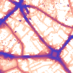 Daytime road noise heatmap for SE1 4EF