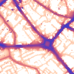 Daytime road noise heatmap for SE1 4EL