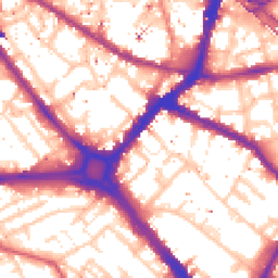 Daytime road noise heatmap for SE1 4TR