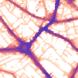 Daytime road noise heatmap for SE1 4TS