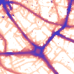Daytime road noise heatmap for SE1 4UX
