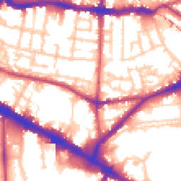 Daytime road noise heatmap for SE1 5HE