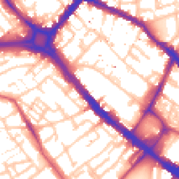 Daytime road noise heatmap for SE1 5NJ