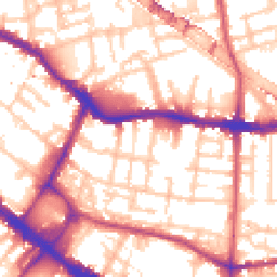 Daytime road noise heatmap for SE1 5PY
