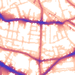 Daytime road noise heatmap for SE1 5QN
