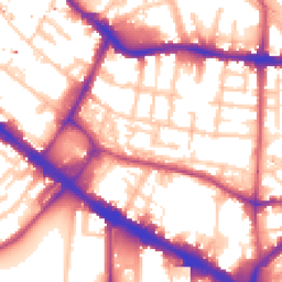 Daytime road noise heatmap for SE1 5RW