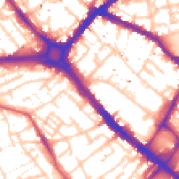 Daytime road noise heatmap for SE1 5UU