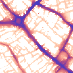 Daytime road noise heatmap for SE1 5XB