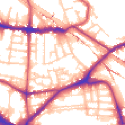 Daytime road noise heatmap for SE1 5ZQ