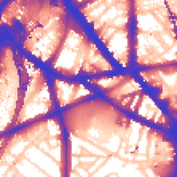 Daytime road noise heatmap for SE1 6HY