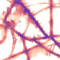 Night-time road noise heatmap for SE1 7BD