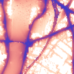Daytime road noise heatmap for SE1 7JX