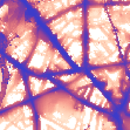 Daytime road noise heatmap for SE1 7QL