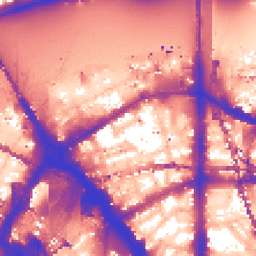 Daytime road noise heatmap for SE1 8AE