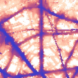 Daytime road noise heatmap for SE1 8HA