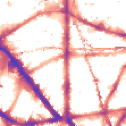 Night-time road noise heatmap for SE1 8HA