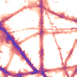 Night-time road noise heatmap for SE1 8LD