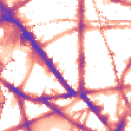 Night-time road noise heatmap for SE1 8QP