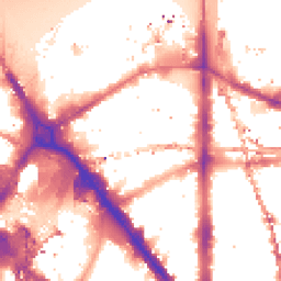 Night-time road noise heatmap for SE1 8SP