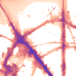 Night-time road noise heatmap for SE1 8SZ