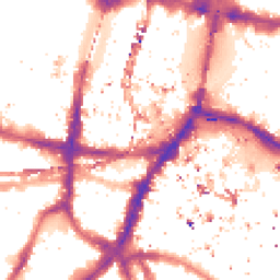 Night-time road noise heatmap for SE1 9AB