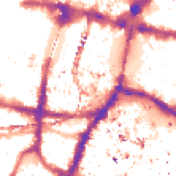 Night-time road noise heatmap for SE1 9AG