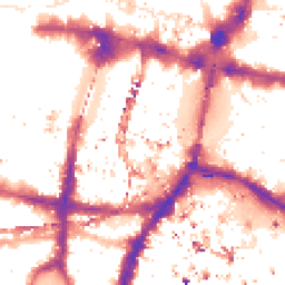 Night-time road noise heatmap for SE1 9FE