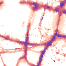 Night-time road noise heatmap for SE1 9HD