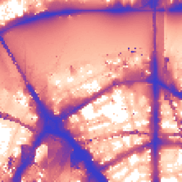 Daytime road noise heatmap for SE1 9NR