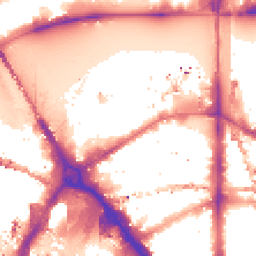 Night-time road noise heatmap for SE1 9NR