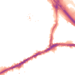 Night-time road noise heatmap for SE10 0AB