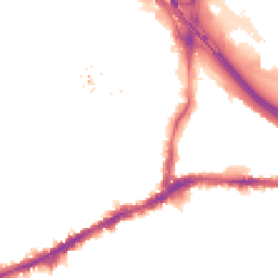 Night-time road noise heatmap for SE10 0AJ
