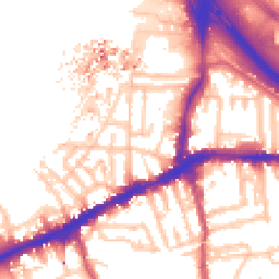 Daytime road noise heatmap for SE10 0AL