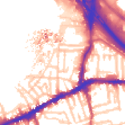 Daytime road noise heatmap for SE10 0AQ