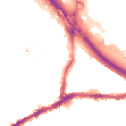 Night-time road noise heatmap for SE10 0AS