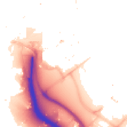 Daytime road noise heatmap for SE10 0AX