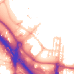 Daytime road noise heatmap for SE10 0BA