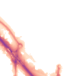 Night-time road noise heatmap for SE10 0BA