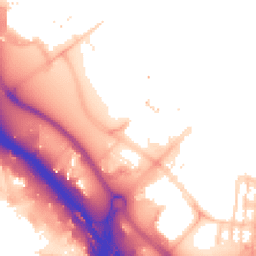 Daytime road noise heatmap for SE10 0BE