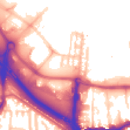 Daytime road noise heatmap for SE10 0BH