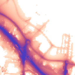 Daytime road noise heatmap for SE10 0BT