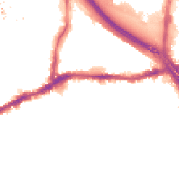 Night-time road noise heatmap for SE10 0DG