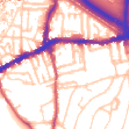 Daytime road noise heatmap for SE10 0DH
